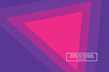 Üçgen ve Üçgen Şekiller Mor ve Kırmızı Renkler Modern Soyut Arkaplan Geometrik