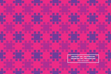 Kare Şekiller ve Tasarımlar Mor ve Kırmızı Renkler Geometrik Desen Soyut Desensiz 