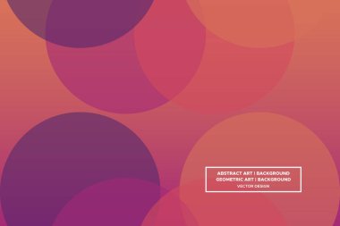Çember ve Çember Şekiller Mor ve Turuncu Renkler Gradyan Arkaplan Modern Soyut Arkaplan Geometrik Arkaplan