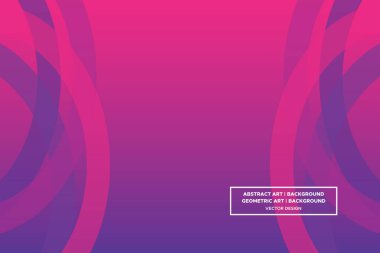 Dalgalı Eğri Dairesel ve Dairesel Şekiller ve Tasarımlar Mor ve Kırmızı Renkler Gradyan Arkaplan Modern Soyut Arkaplan Geometrik Arkaplan