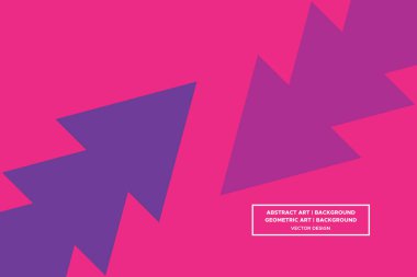 Üçgen ve Üçgen Şekiller Mor ve Kırmızı Renkler Modern Soyut Arkaplan Geometrik