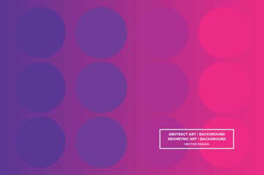 Dairesel ve Çember Şekiller Mor ve Kırmızı Renkler Gradyan Arkaplan Modern Soyut Arkaplan Geometrik Arkaplan