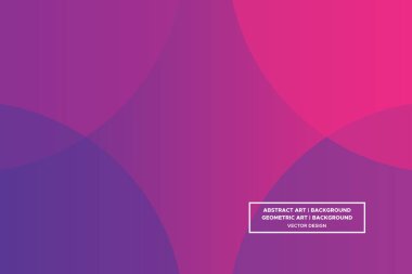 Dairesel ve Çember Şekiller Mor ve Kırmızı Renkler Gradyan Arkaplan Modern Soyut Arkaplan Geometrik Arkaplan