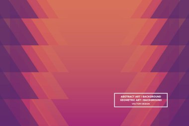 Üçgen ve Üçgen Şekiller Mor ve Turuncu Renkler Gradyan Arkaplan Modern Soyut Arkaplan Geometrik Arkaplan