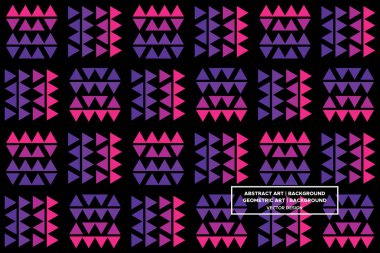 Üçgen ve Üçgen Şekiller ve Tasarımlar Mor ve Kırmızı Renkler Soyut Desenli Şekiller 