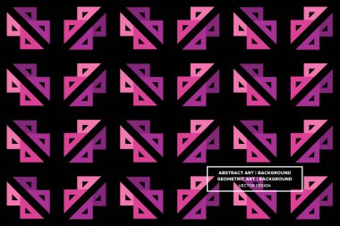 Üçgen ve Üçgen Şekiller ve Tasarımlar Mor ve Kırmızı Renkler Soyut Desenli Şekiller 