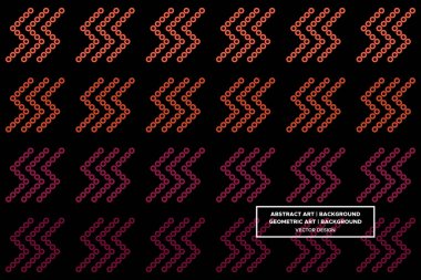 Çember ve Üçgen Şekiller ve Tasarımlar Kırmızı ve Turuncu Renkler Geometrik Desenler Soyut Desensiz Desenler 