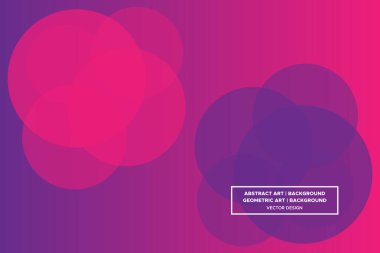Dairesel ve Çember Şekiller Mor ve Kırmızı Renkler Gradyan Arkaplan Modern Soyut Arkaplan Geometrik Arkaplan