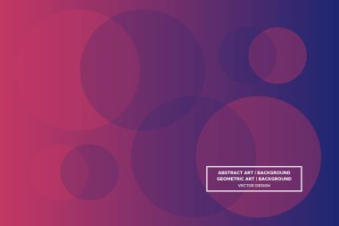 Dairesel ve Çember Şekiller Mor ve Kırmızı Renkler Gradyan Arkaplan Modern Soyut Arkaplan Geometrik Arkaplan