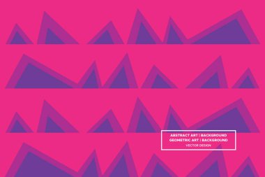 Üçgen ve Üçgen Şekiller Mor ve Kırmızı Renkler Modern Soyut Arkaplan Geometrik
