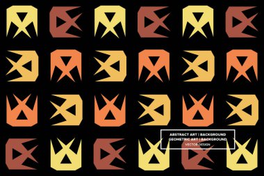 Üçgen ve Üçgen Şekiller ve Tasarımlar Kahverengi Renkler Geometrik Desen Soyut Desensiz Desen 