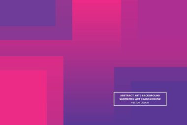 Dikdörtgen ve Dikdörtgen Şekiller Mor ve Kırmızı Renkler Modern Soyut Arkaplan Geometrik Arkaplan