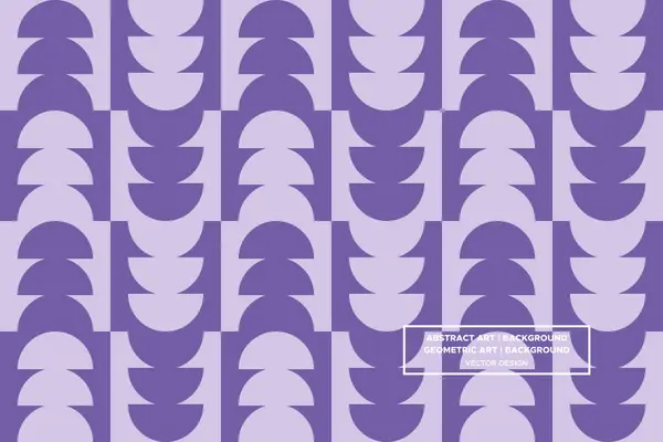 Yarım Çember ve Çember Şekiller ve Tasarımlar Mor Renkler Geometrik Desen Soyut Desensiz Desen