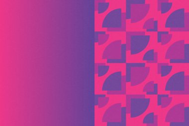 Dalgalı Eğri Dairesel ve Dairesel Şekiller ve Tasarımlar Mor ve Kırmızı Renkler Kütleli Doku Modern Soyut Arkaplan Geometrik Arkaplan