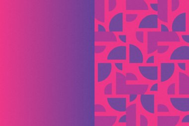 Dalgalı Eğri Dairesel ve Dairesel Şekiller ve Tasarımlar Mor ve Kırmızı Renkler Kütleli Doku Modern Soyut Arkaplan Geometrik Arkaplan