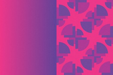 Dalgalı Eğri Dairesel ve Dairesel Şekiller ve Tasarımlar Mor ve Kırmızı Renkler Kütleli Doku Modern Soyut Arkaplan Geometrik Arkaplan