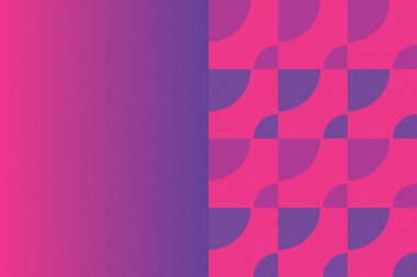 Dalgalı Eğri Dairesel ve Dairesel Şekiller ve Tasarımlar Mor ve Kırmızı Renkler Kütleli Doku Modern Soyut Arkaplan Geometrik Arkaplan