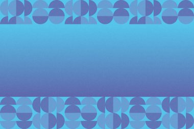 Dalgalı Eğri Dairesel ve Dairesel Şekiller ve Tasarımlar Mavi Renkler Kütleli Doku Modern Soyut Arkaplan Geometrik Arkaplan