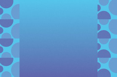 Dalgalı Eğri Dairesel ve Dairesel Şekiller ve Tasarımlar Mavi Renkler Kütleli Doku Modern Soyut Arkaplan Geometrik Arkaplan