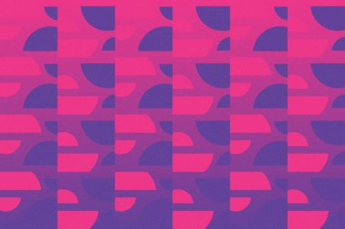 Dalgalı Eğri Dairesel ve Dairesel Şekiller ve Tasarımlar Mor ve Kırmızı Renkler Kütleli Doku Modern Soyut Arkaplan Geometrik Arkaplan