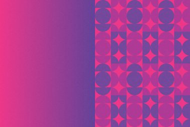 Dalgalı Eğri Dairesel ve Dairesel Şekiller ve Tasarımlar Mor ve Kırmızı Renkler Kütleli Doku Modern Soyut Arkaplan Geometrik Arkaplan