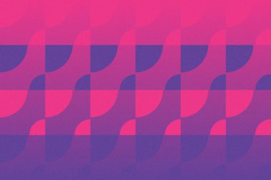 Dalgalı Eğri Dairesel ve Dairesel Şekiller ve Tasarımlar Mor ve Kırmızı Renkler Kütleli Doku Modern Soyut Arkaplan Geometrik Arkaplan