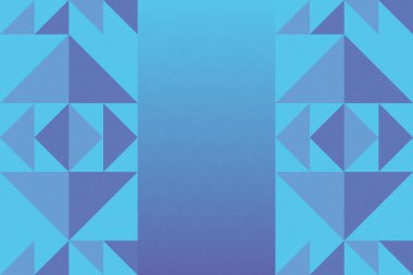 Üçgen ve Üçgen Şekiller ve Tasarımlar Mavi Renkler Taneli Doku Modern Soyut Arkaplan Geometrik Arkaplan