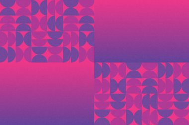 Dalgalı Eğri Dairesel ve Dairesel Şekiller ve Tasarımlar Mor ve Kırmızı Renkler Kütleli Doku Modern Soyut Arkaplan Geometrik Arkaplan