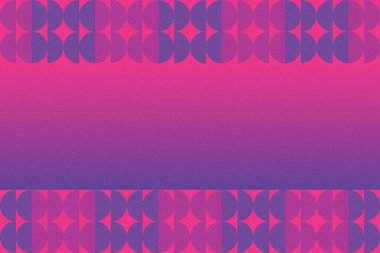 Dalgalı Eğri Dairesel ve Dairesel Şekiller ve Tasarımlar Mor ve Kırmızı Renkler Kütleli Doku Modern Soyut Arkaplan Geometrik Arkaplan