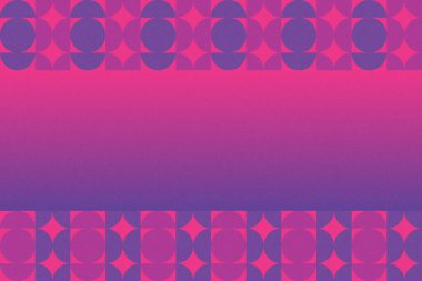 Dalgalı Eğri Dairesel ve Dairesel Şekiller ve Tasarımlar Mor ve Kırmızı Renkler Kütleli Doku Modern Soyut Arkaplan Geometrik Arkaplan