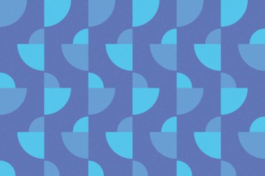 Dairesel ve Daire Şekilleri ve Tasarımları Mavi Renkler Kütleli Dokular Geometrik Desen Soyut Desensel Arkaplan