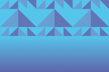 Üçgen ve Üçgen Şekiller ve Tasarımlar Mavi Renkler Taneli Doku Modern Soyut Arkaplan Geometrik Arkaplan