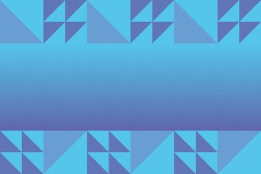 Üçgen ve Üçgen Şekiller ve Tasarımlar Mavi Renkler Taneli Doku Modern Soyut Arkaplan Geometrik Arkaplan