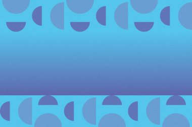 Dalgalı Eğri Dairesel ve Dairesel Şekiller ve Tasarımlar Mavi Renkler Kütleli Doku Modern Soyut Arkaplan Geometrik Arkaplan