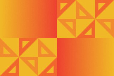 Üçgen ve Üçgen Şekiller ve Tasarımlar Turuncu ve Sarı Renkler Taneli Doku Modern Soyut Arkaplan Geometrik Arkaplan