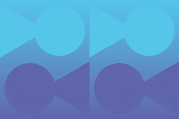 Çember ve Üçgen Şekiller ve Tasarımlar Mavi Renkler Taneli Doku Modern Soyut Arkaplan Geometrik Arkaplan