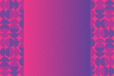 Dalgalı Eğri Dairesel ve Dairesel Şekiller ve Tasarımlar Mor ve Kırmızı Renkler Kütleli Doku Modern Soyut Arkaplan Geometrik Arkaplan