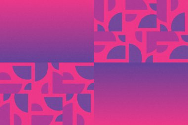 Dalgalı Eğri Dairesel ve Dairesel Şekiller ve Tasarımlar Mor ve Kırmızı Renkler Kütleli Doku Modern Soyut Arkaplan Geometrik Arkaplan