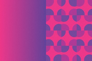 Dalgalı Eğri Dairesel ve Dairesel Şekiller ve Tasarımlar Mor ve Kırmızı Renkler Kütleli Doku Modern Soyut Arkaplan Geometrik Arkaplan