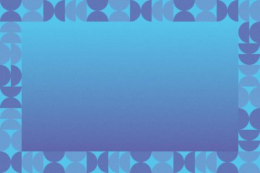 Dalgalı Eğri Dairesel ve Dairesel Şekiller ve Tasarımlar Mavi Renkler Kütleli Doku Modern Soyut Arkaplan Geometrik Arkaplan