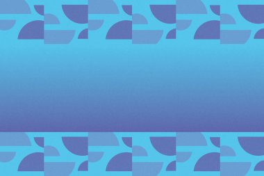 Dalgalı Eğri Dairesel ve Dairesel Şekiller ve Tasarımlar Mavi Renkler Kütleli Doku Modern Soyut Arkaplan Geometrik Arkaplan