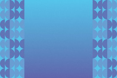 Dalgalı Eğri Dairesel ve Dairesel Şekiller ve Tasarımlar Mavi Renkler Kütleli Doku Modern Soyut Arkaplan Geometrik Arkaplan