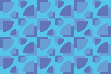 Dalgalı Eğri Dairesel ve Dairesel Şekiller ve Tasarımlar Mavi Renkler Kütleli Doku Modern Soyut Arkaplan Geometrik Arkaplan