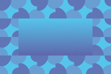 Dalgalı Eğri Dairesel ve Dairesel Şekiller ve Tasarımlar Mavi Renkler Kütleli Doku Modern Soyut Arkaplan Geometrik Arkaplan