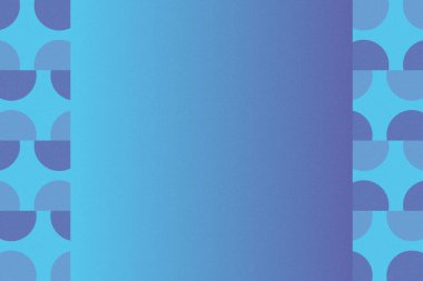 Dalgalı Eğri Dairesel ve Dairesel Şekiller ve Tasarımlar Mavi Renkler Kütleli Doku Modern Soyut Arkaplan Geometrik Arkaplan