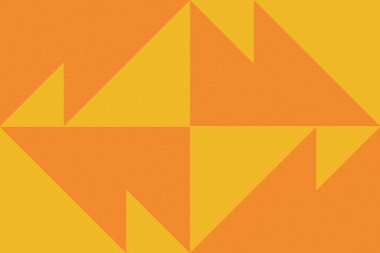 Üçgen ve Üçgen Şekiller ve Tasarımlar Turuncu ve Sarı Renkler Taneli Doku Modern Soyut Arkaplan Geometrik Arkaplan