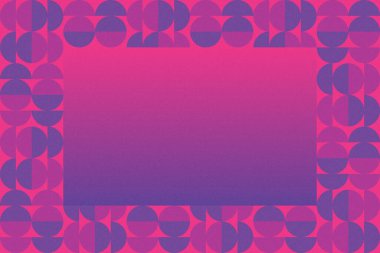 Dalgalı Eğri Dairesel ve Dairesel Şekiller ve Tasarımlar Mor ve Kırmızı Renkler Kütleli Doku Modern Soyut Arkaplan Geometrik Arkaplan