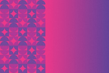 Dalgalı Eğri Dairesel ve Dairesel Şekiller ve Tasarımlar Mor ve Kırmızı Renkler Kütleli Doku Modern Soyut Arkaplan Geometrik Arkaplan