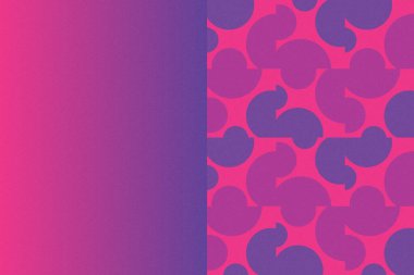 Dalgalı Eğri Dairesel ve Dairesel Şekiller ve Tasarımlar Mor ve Kırmızı Renkler Kütleli Doku Modern Soyut Arkaplan Geometrik Arkaplan