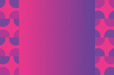 Dalgalı Eğri Dairesel ve Dairesel Şekiller ve Tasarımlar Mor ve Kırmızı Renkler Kütleli Doku Modern Soyut Arkaplan Geometrik Arkaplan